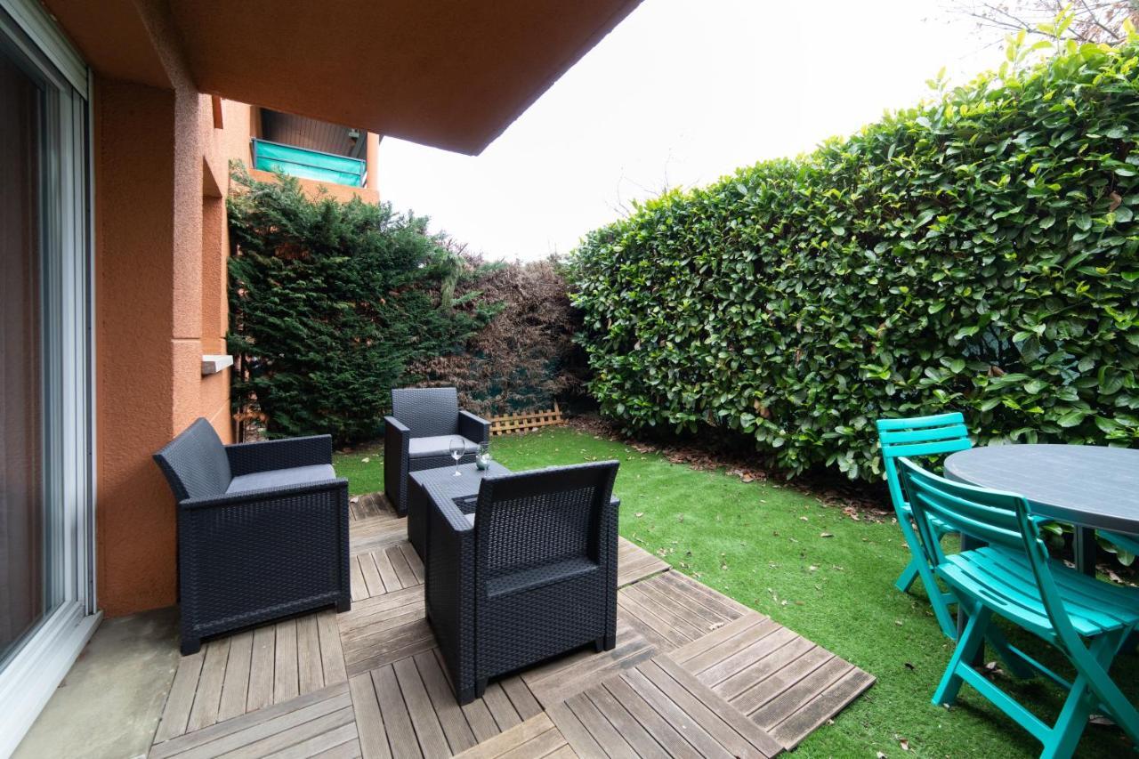 My Cozy Flat Blagnac - T2 - Free Parking - Terrasse - Jardin Lägenhet Exteriör bild